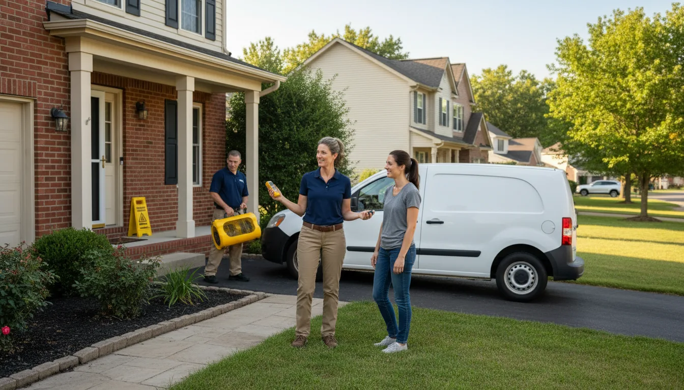 Water restoration image for Water Damage & Restoration Services in Mcguffey, OH